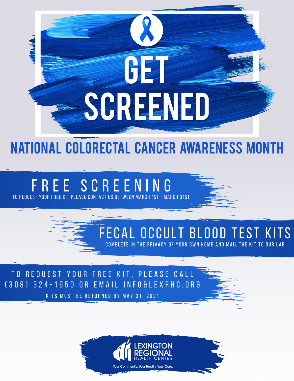 Free Colorectal Cancer Screening Kit Lexington Regional Health Center