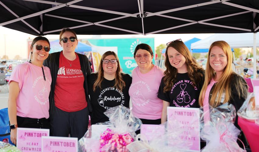 Mammo team at Pinktober event