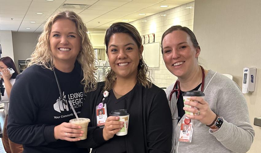 three ladies coffee