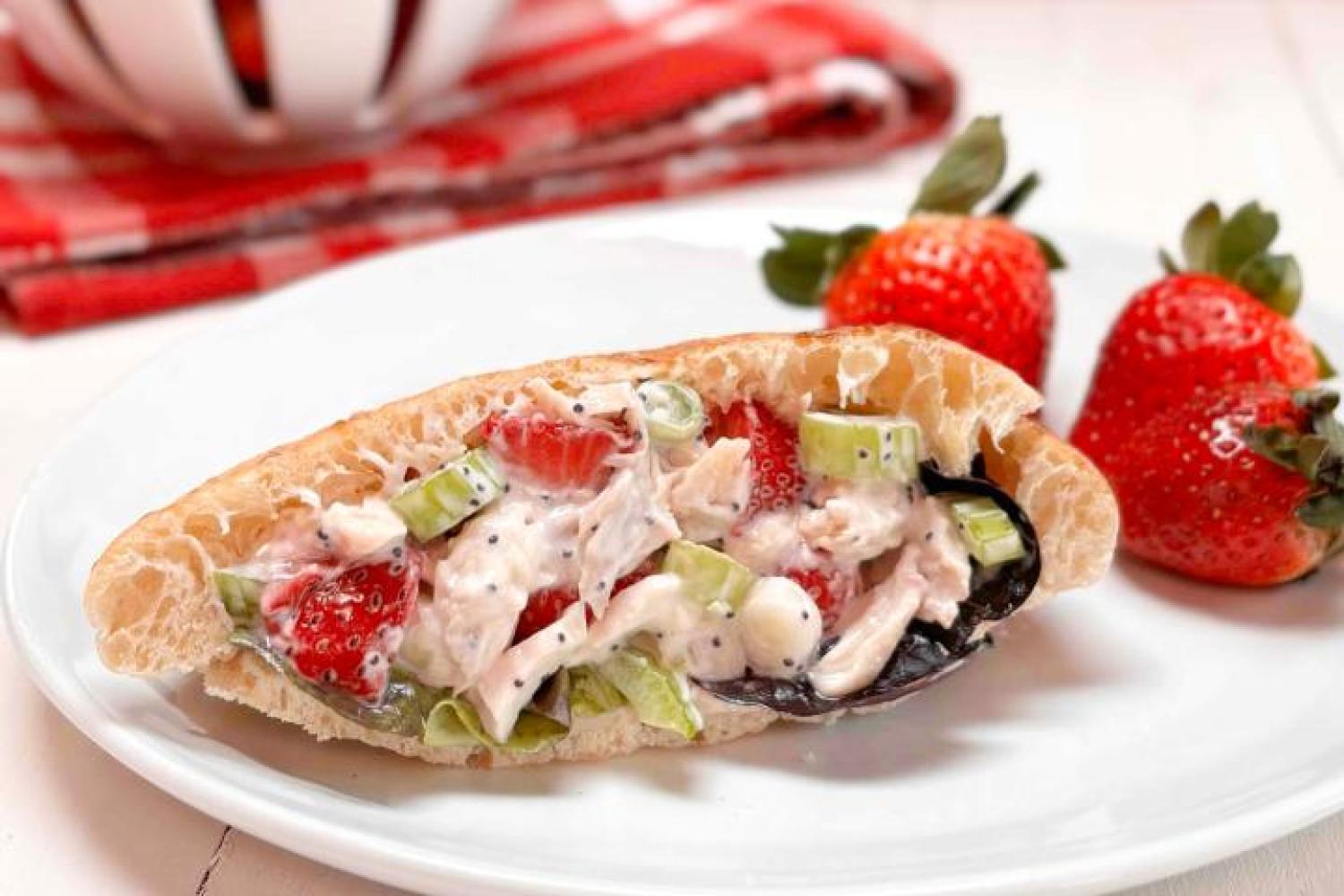 Strawberry Chicken Salad Sandwich